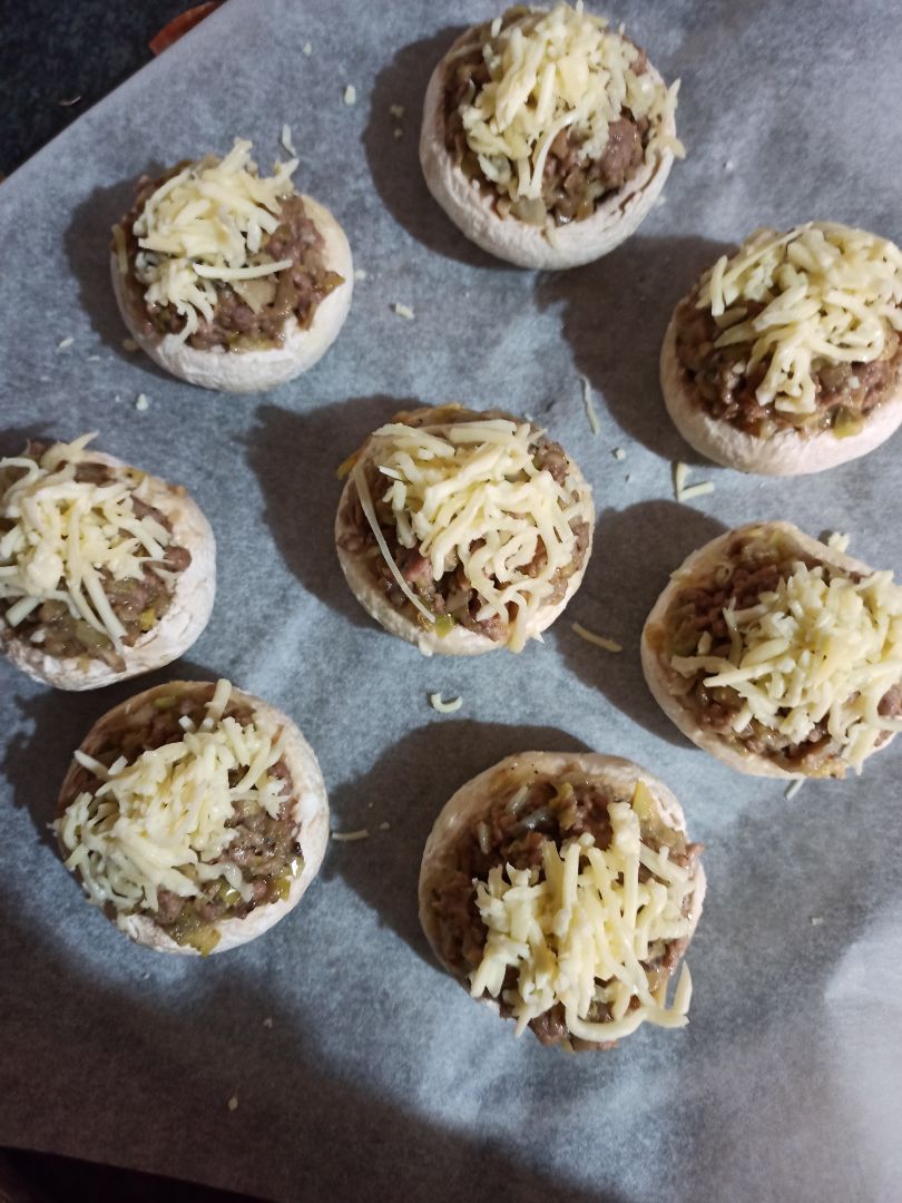 🌸CHAMPIÑONES RELLENOS 🌸 Paso 4 🌸CHAMPIÑONES RELLENOS 🌸 Paso 4