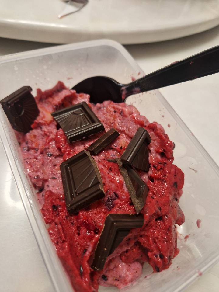 Helado bajo en calorías 