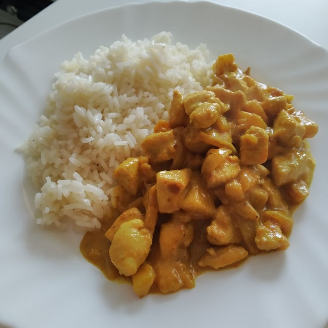 Arroz con pollo al curry 🍛 Paso 3 Arroz con pollo al curry 🍛 Paso 3