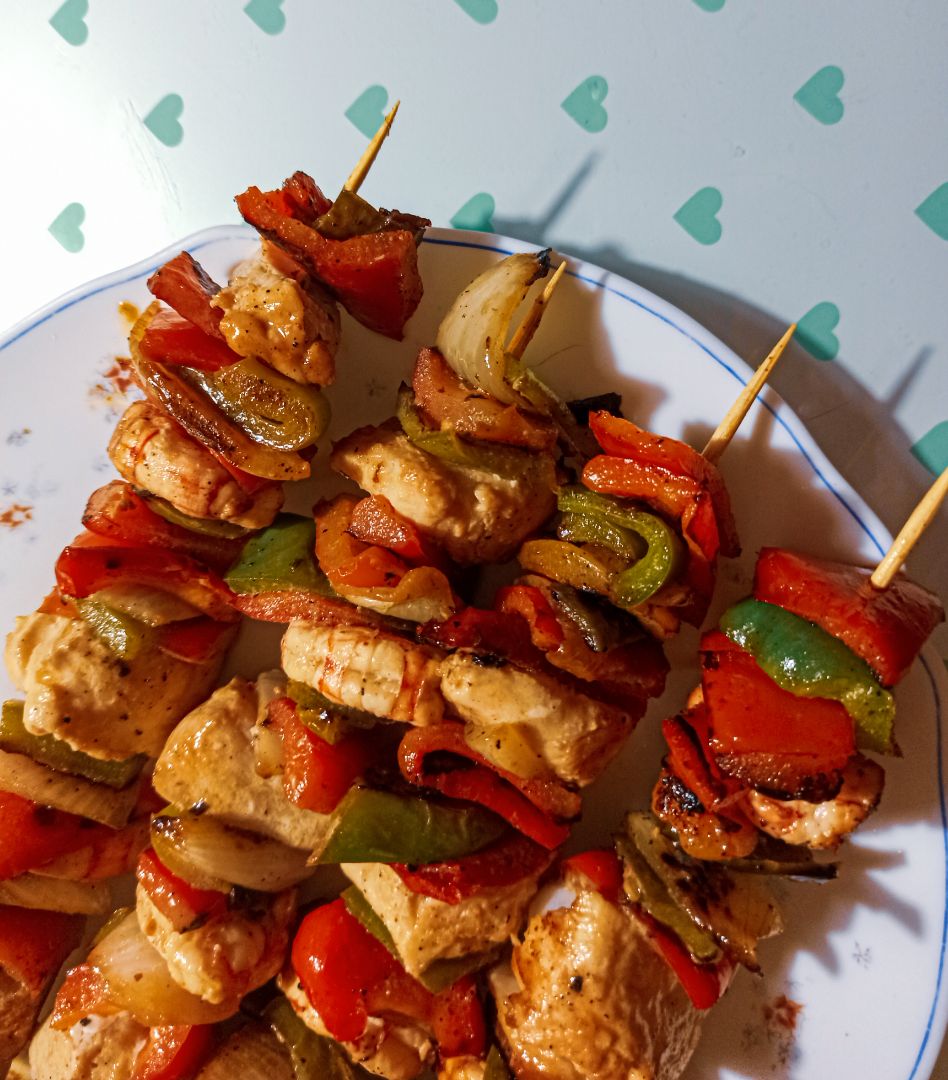 Brochetas de merluza Brochetas de merluza