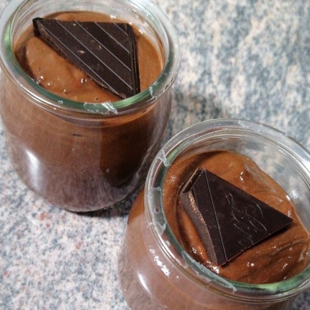 Mousse de chocolate sin azucar Mousse de chocolate sin azucar