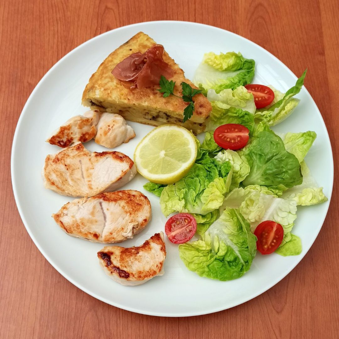 🌸TORTILLA DE PATATAS TRUFADA CON CRUJIENTE DE JAMÓN SERRANO🌸 Paso 9 🌸TORTILLA DE PATATAS TRUFADA CON CRUJIENTE DE JAMÓN SERRANO🌸 Paso 9