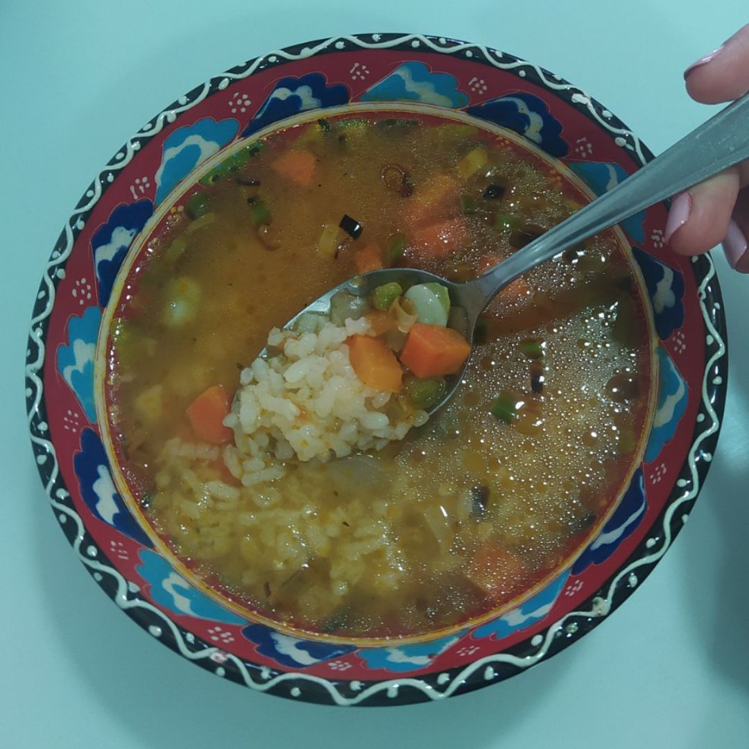 Sopa instantánea de arroz Paso 4 Sopa instantánea de arroz Paso 4