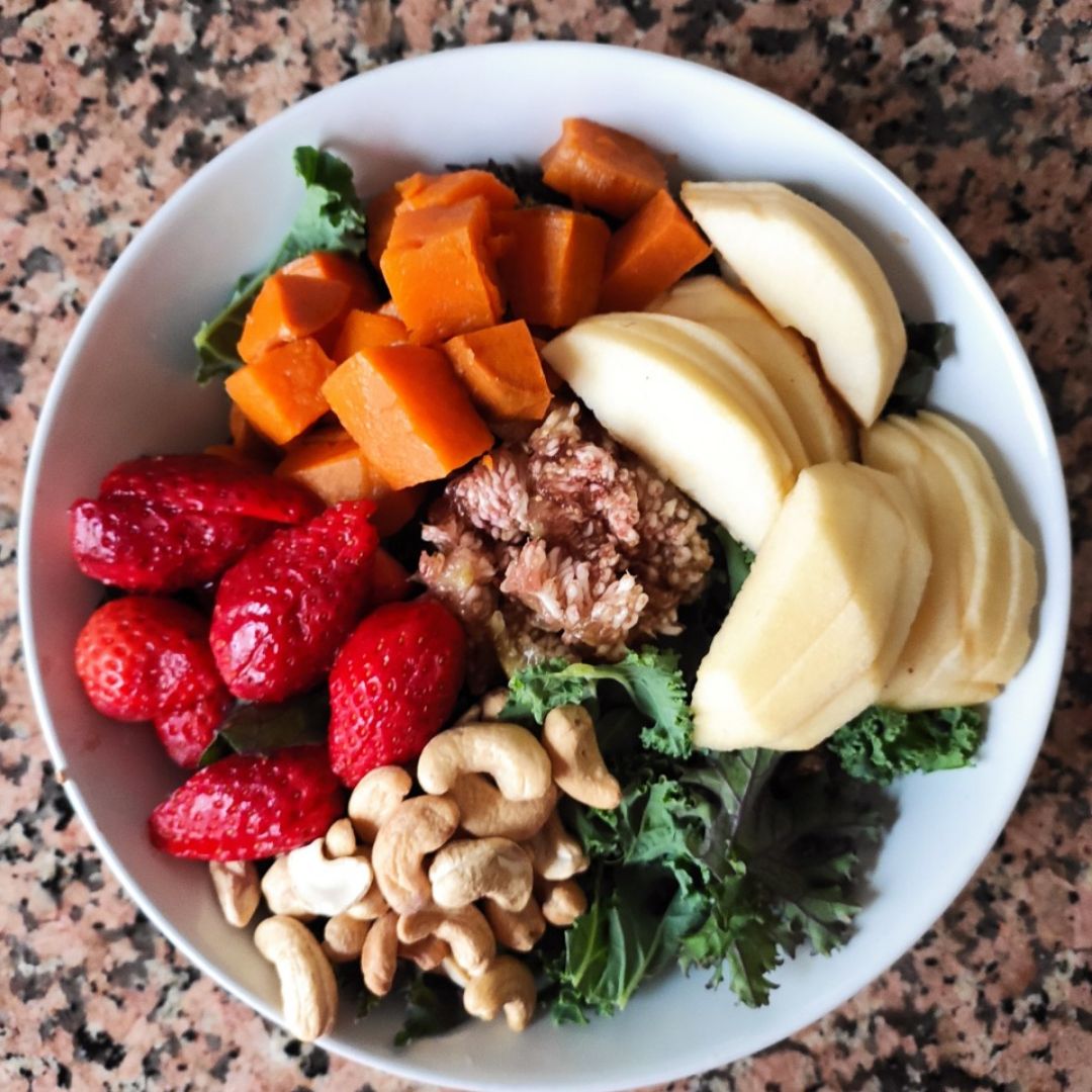 Ensalada de kale y boniato Ensalada de kale y boniato