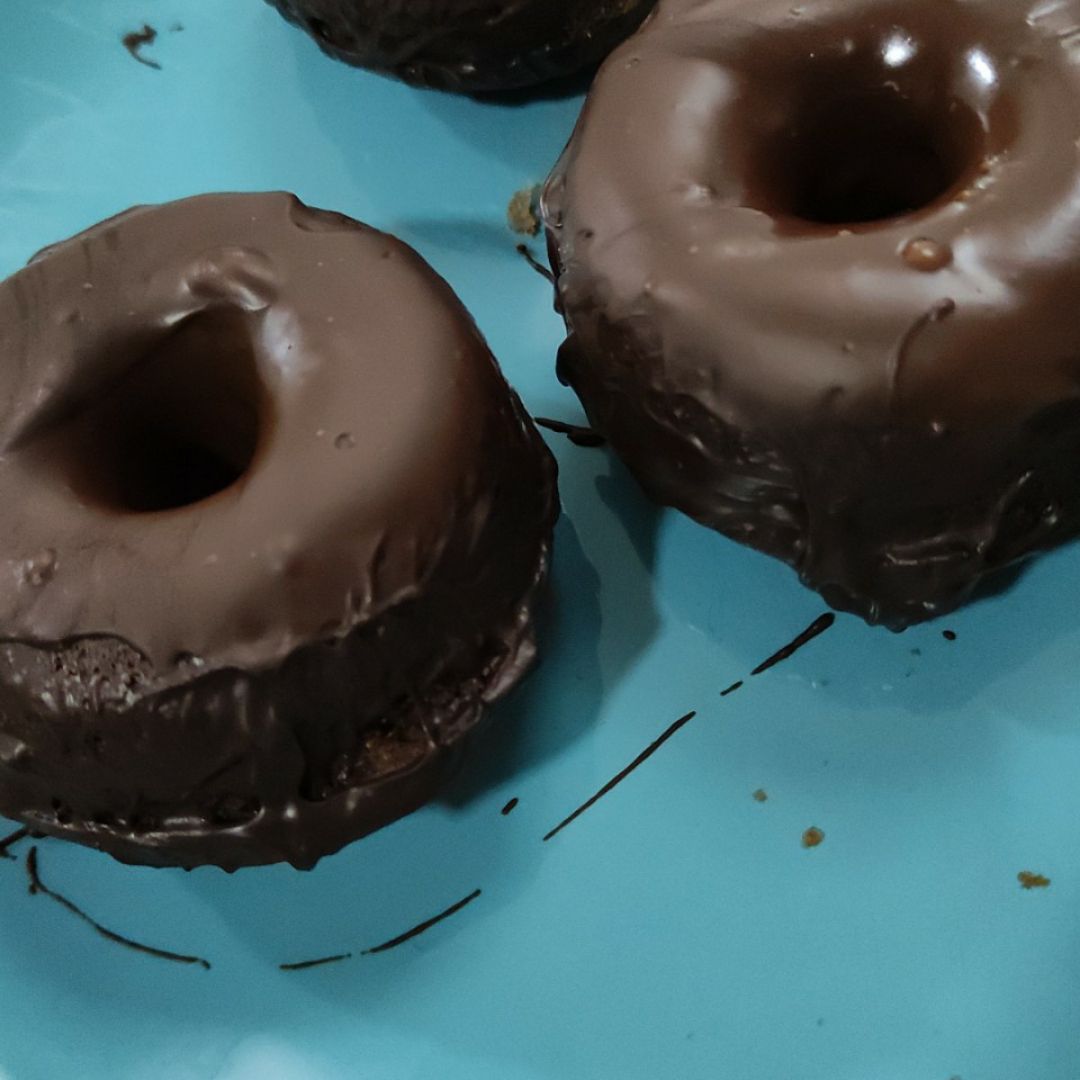 Donuts de calabaza y chocolate Donuts de calabaza y chocolate