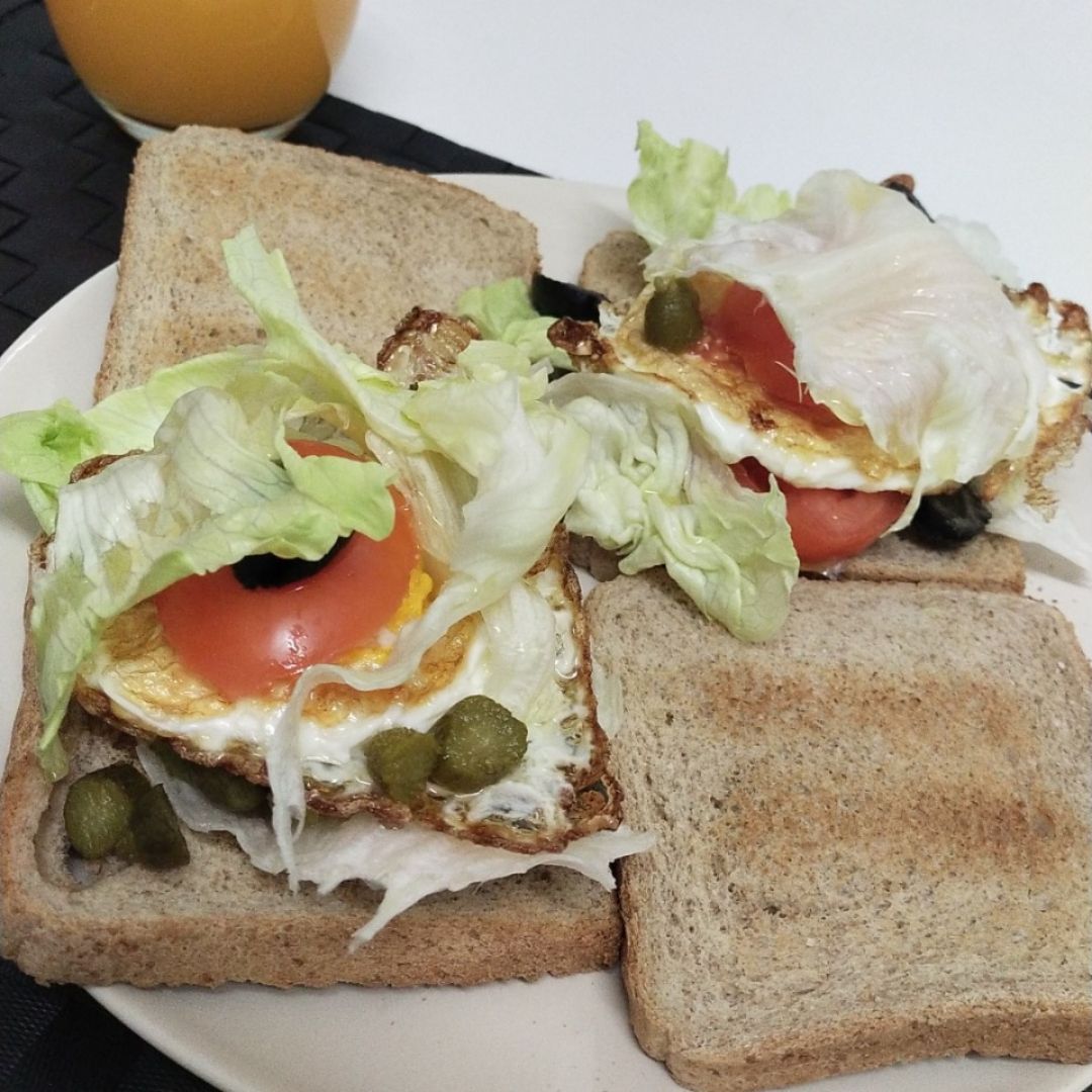 Sandwich con huevo vegetal Sandwich con huevo vegetal