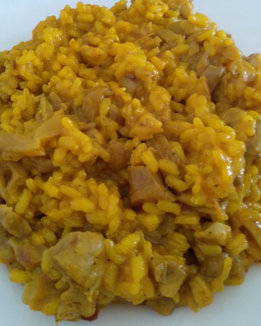 Arroz con pollo y setas Arroz con pollo y setas
