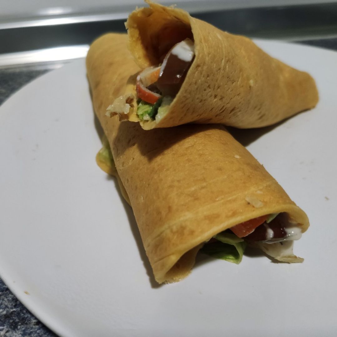 Wrap de harina de garbanzo🌯 Wrap de harina de garbanzo🌯