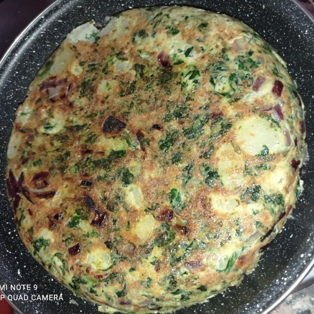 Tortilla con espinacas💚💚💚💚 Paso 3 Tortilla con espinacas💚💚💚💚 Paso 3