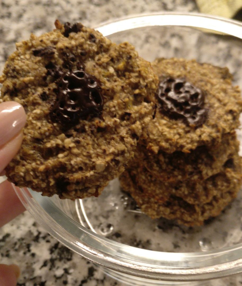 Galletas de avena, manzana y choco 85% Galletas de avena, manzana y choco 85%