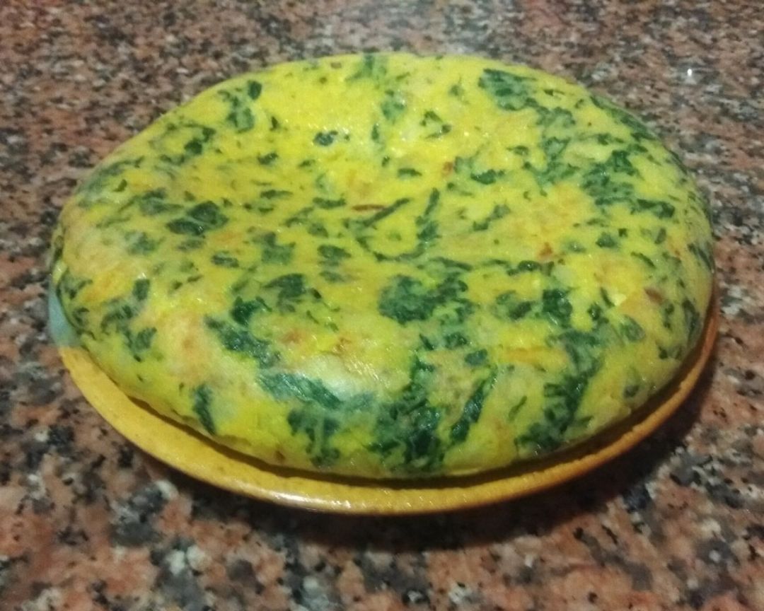 Tortilla con Espinacas Tortilla con Espinacas