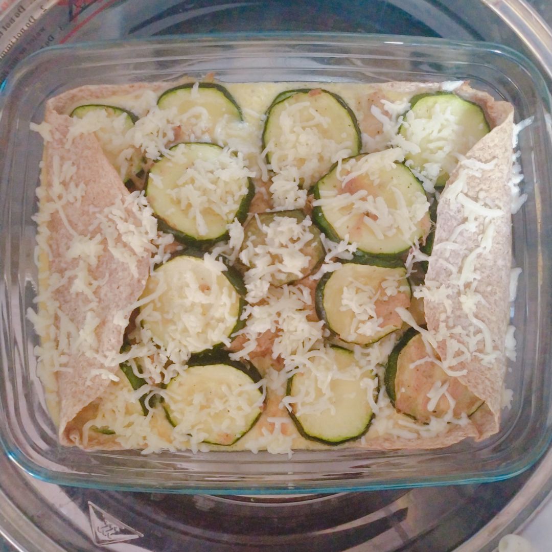 Quiche de calabacín Paso 4