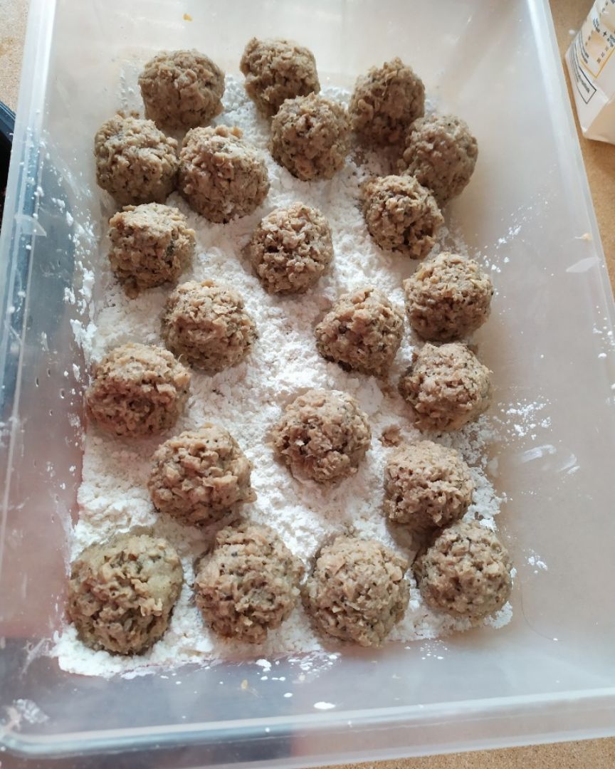 Albóndigas de soja texturizada Paso 1 Albóndigas de soja texturizada Paso 1
