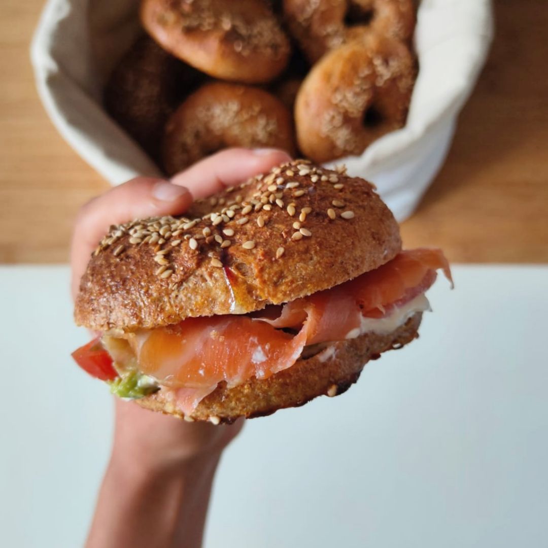 🌻BAGELS CON HARINA DE ESPELTA 🌻