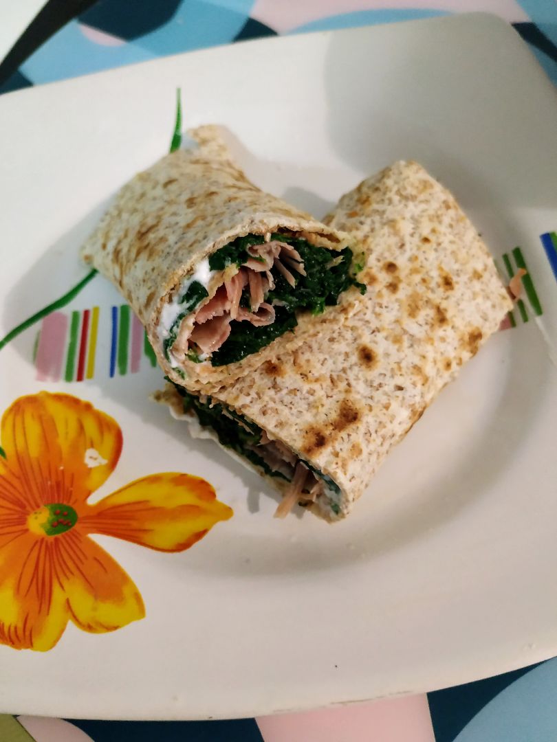 Rollitos de espinaca, queso y jamón Rollitos de espinaca, queso y jamón