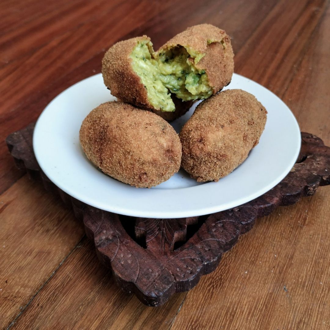 Croquetas veganas de calabacín y curry Croquetas veganas de calabacín y curry