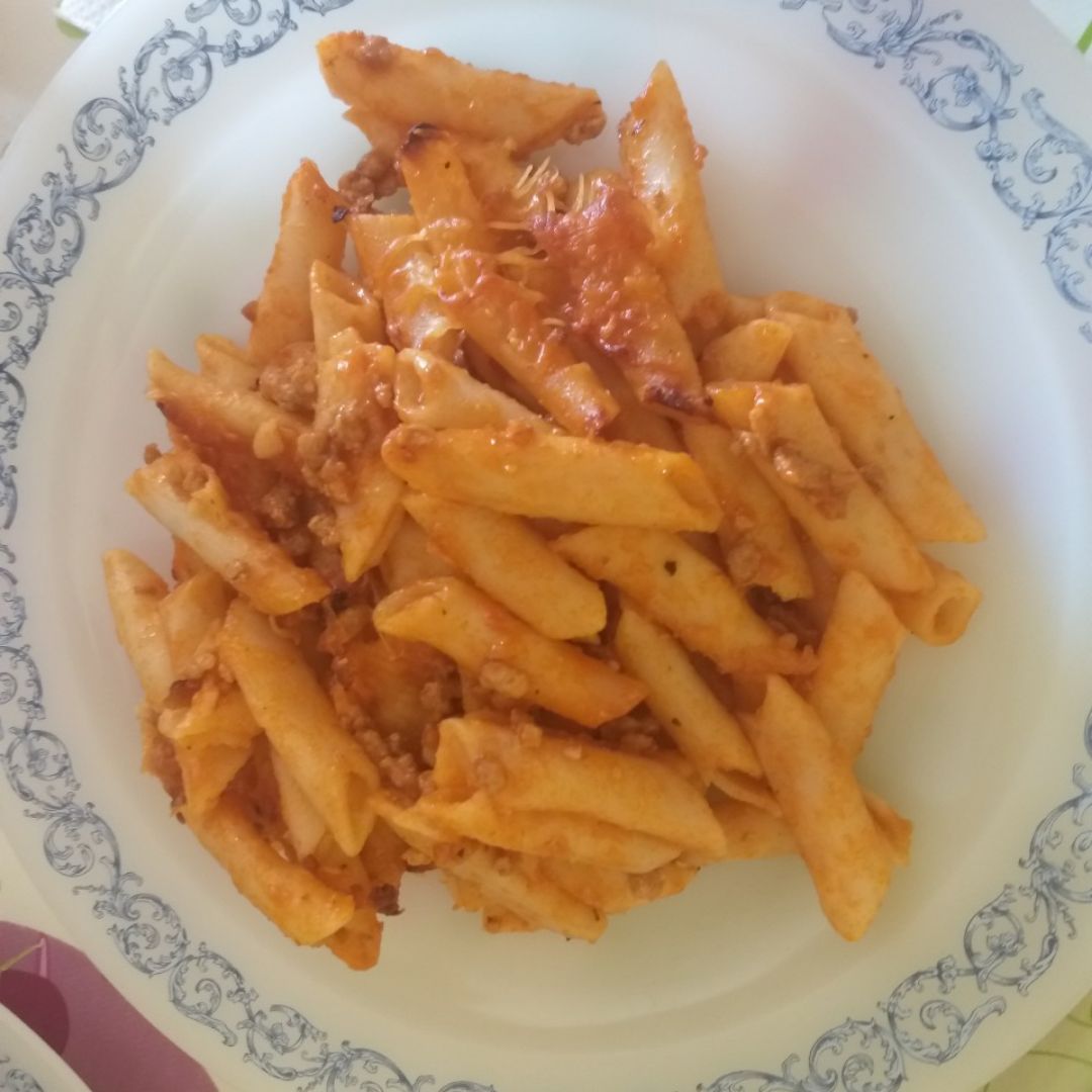 Macarrones boloñesa Macarrones boloñesa
