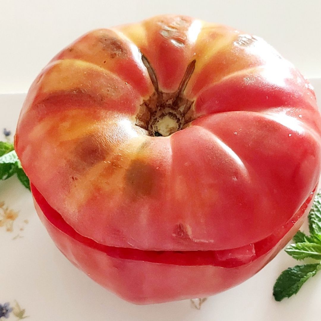 🍅🍅Tomate relleno de queso, nueces y fruta🍅🍅 Paso 3 🍅🍅Tomate relleno de queso, nueces y fruta🍅🍅 Paso 3
