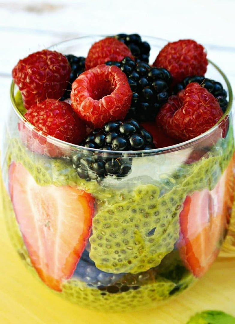 Matcha Chia Pudding 100% vegano Matcha Chia Pudding 100% vegano