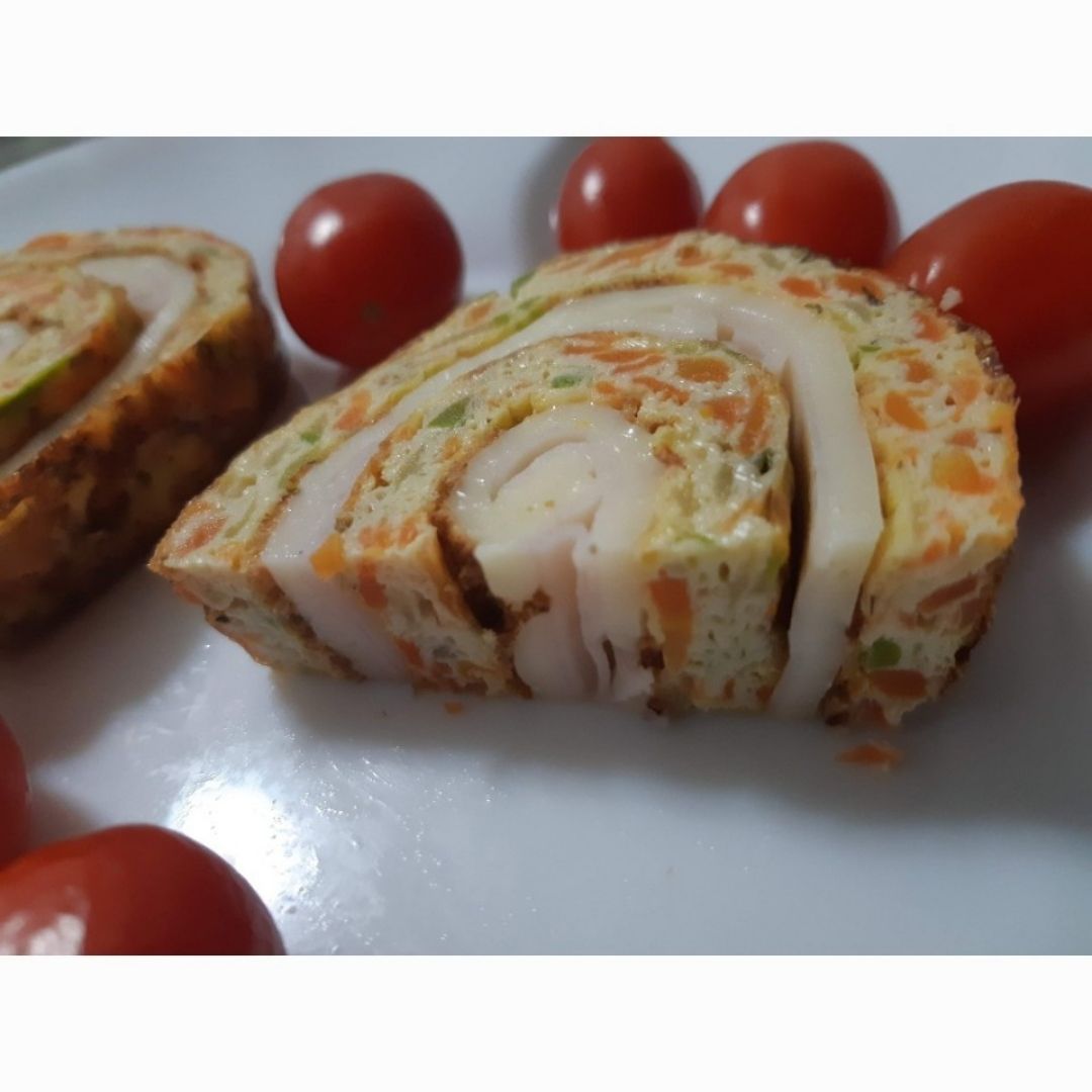 Brazo gitano de zanahoria y calabacin Brazo gitano de zanahoria y calabacin
