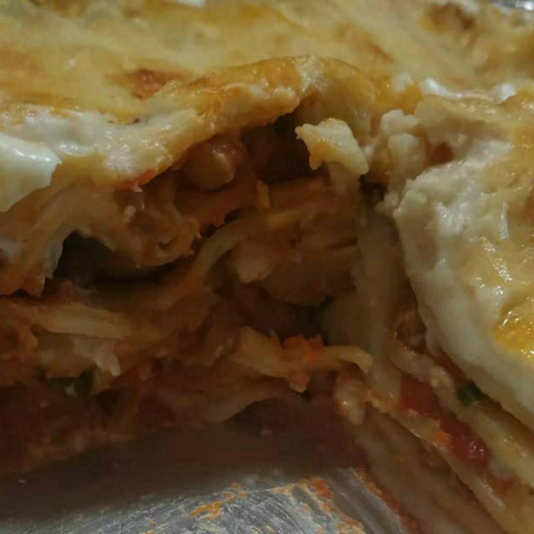 Lasaña de lentejas y verduras Lasaña de lentejas y verduras
