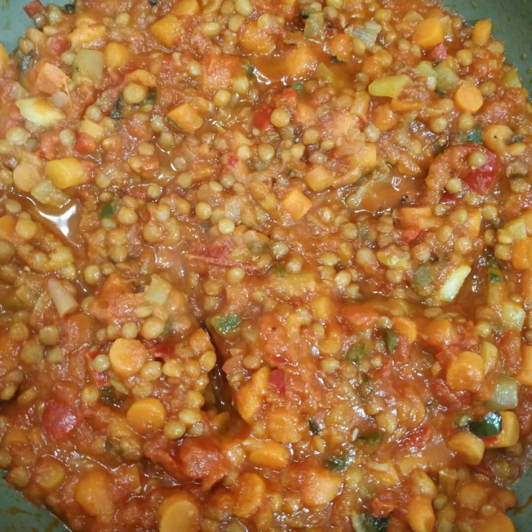 Lasaña de lentejas y verduras Paso 0 Lasaña de lentejas y verduras Paso 0