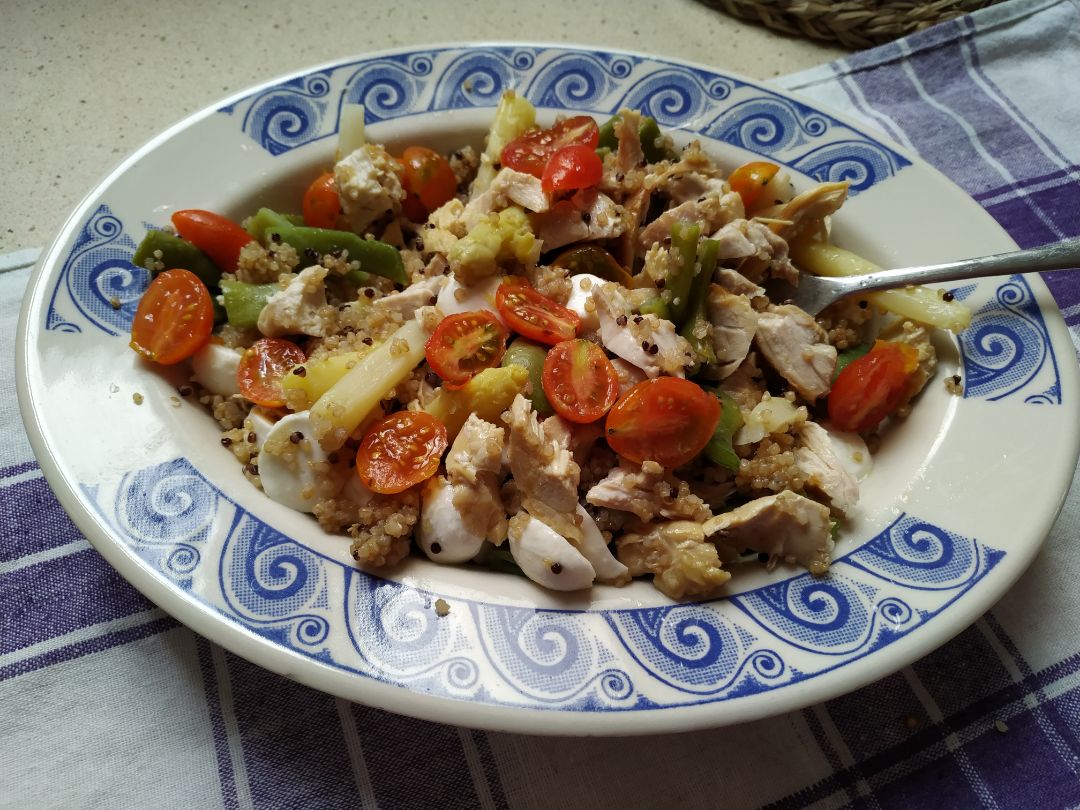 Ensalada templada de quinoa