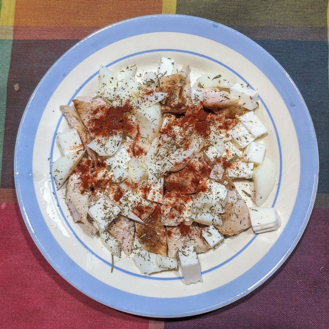 Merluza con queso de Burgos 🐟