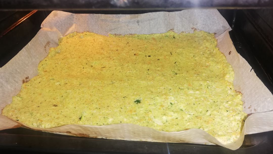 Rollito de verduras con jamón y mozzarella. Paso 4 Rollito de verduras con jamón y mozzarella. Paso 4