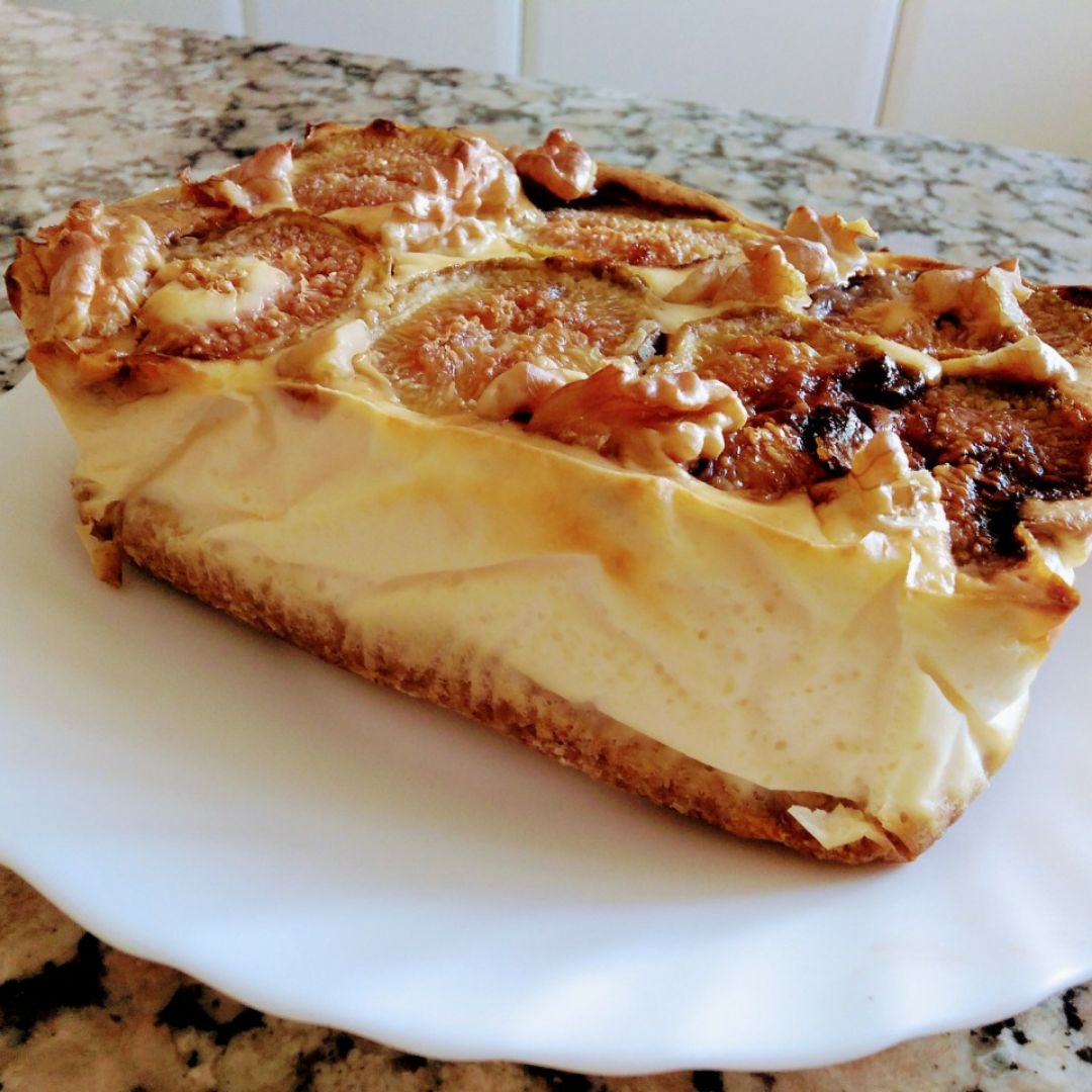 Cheesecake 🧀de cabra 🐐, higos y nueces 😋 Cheesecake 🧀de cabra 🐐, higos y nueces 😋
