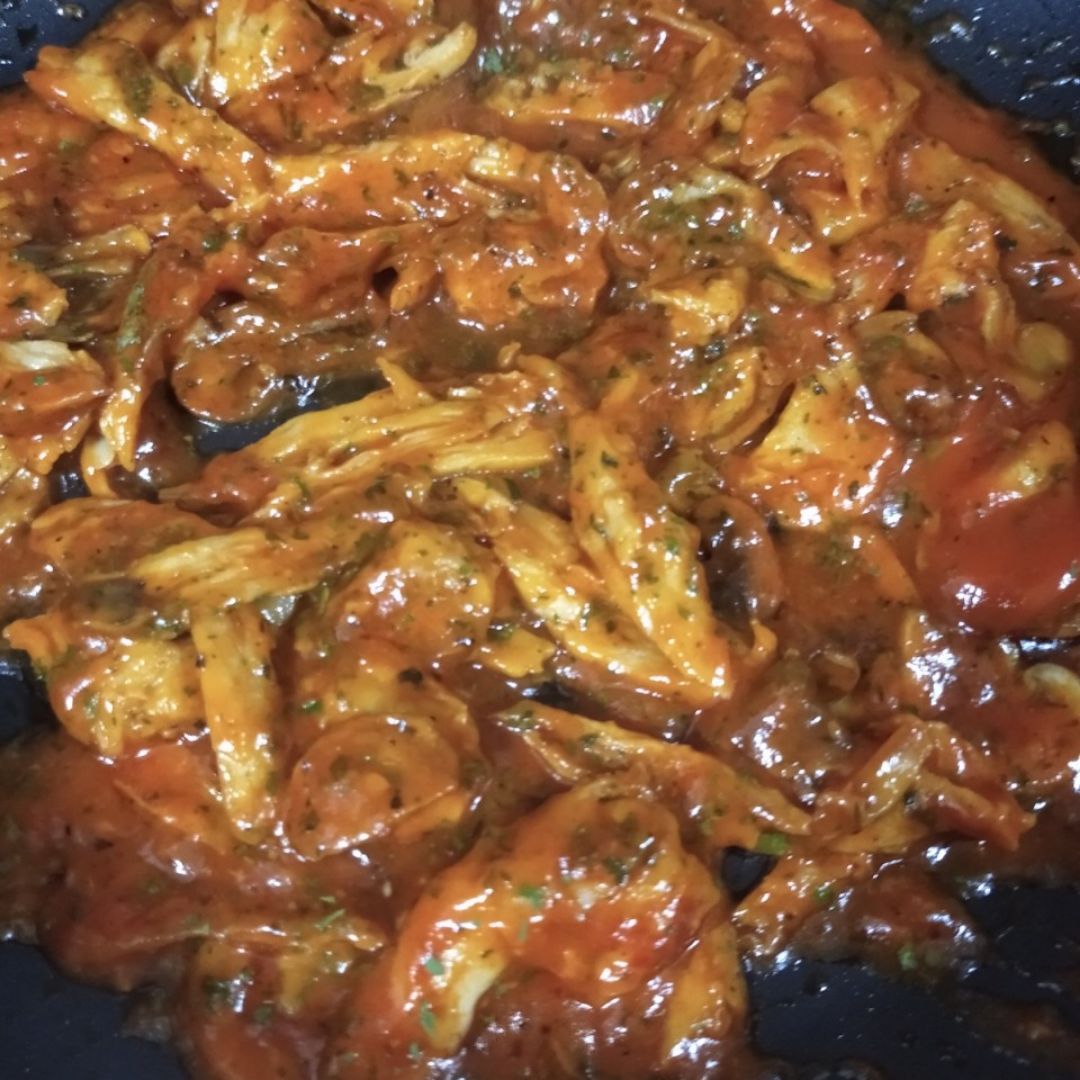 Pasta integral casera con salsa de tomate Paso 4 Pasta integral casera con salsa de tomate Paso 4