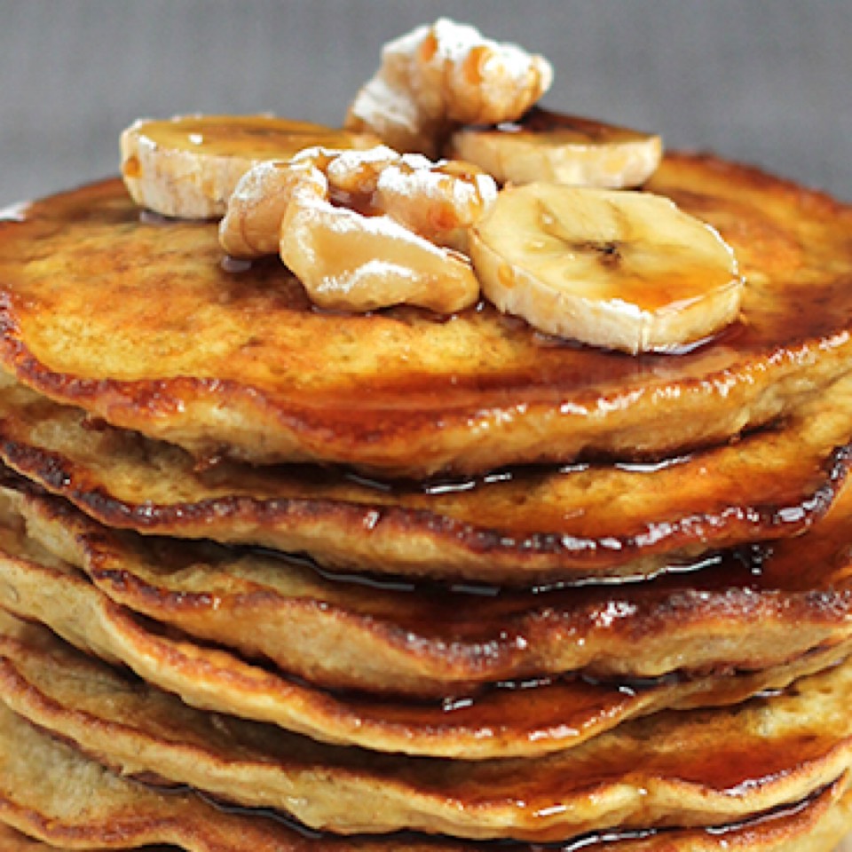 Tortitas de plátano sin harina