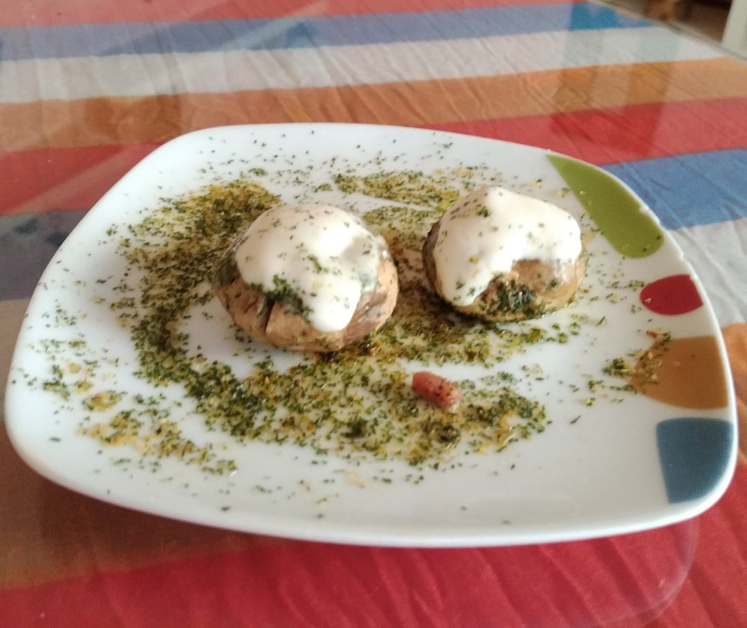 Bocaditos de champi帽ones al microondas Bocaditos de champi帽ones al microondas