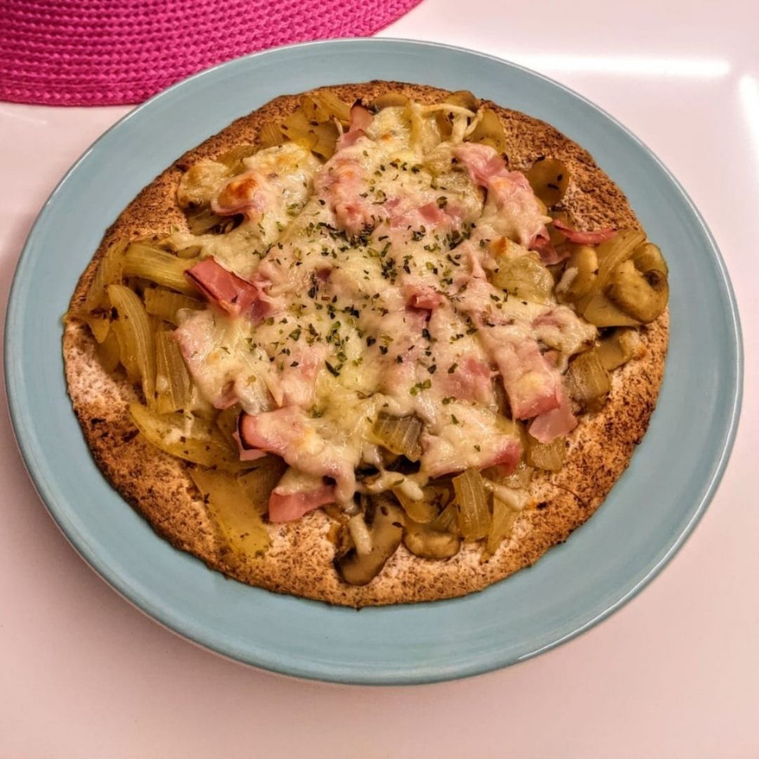Pizza con masa de fajita Pizza con masa de fajita