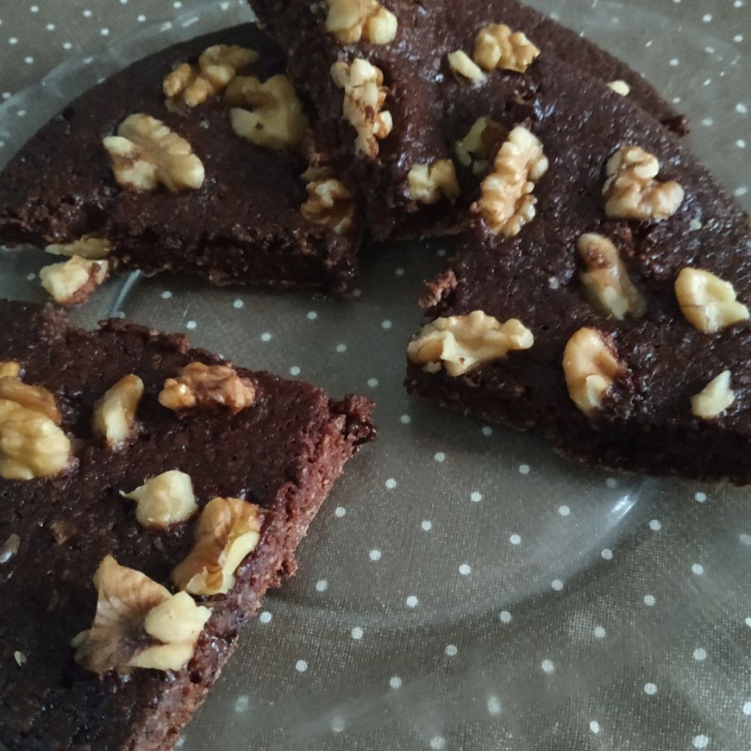 Brownie a la sartén 🍫 Paso 1 Brownie a la sartén 🍫 Paso 1