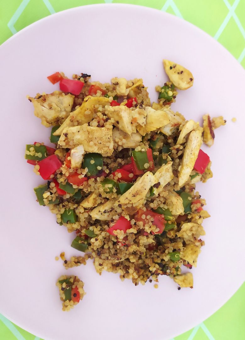 Pollo al curry con quinoa Pollo al curry con quinoa