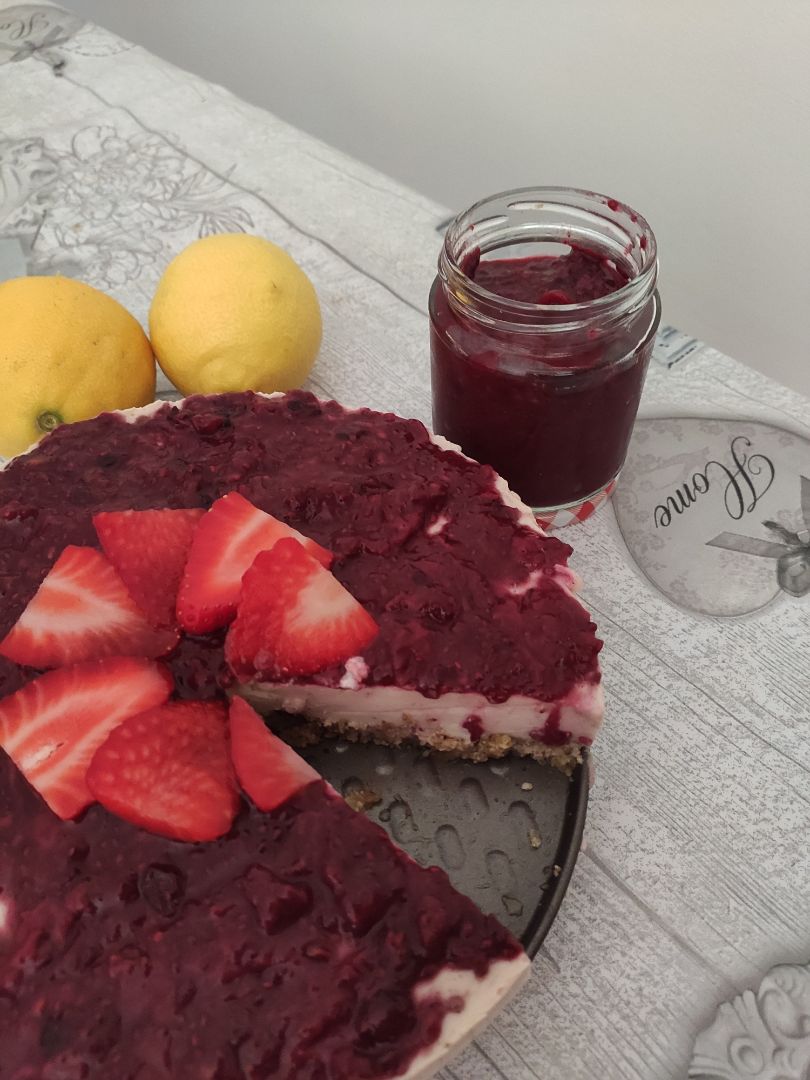 Tarta de queso y fresas🍓🍰🍓 Paso 3 Tarta de queso y fresas🍓🍰🍓 Paso 3