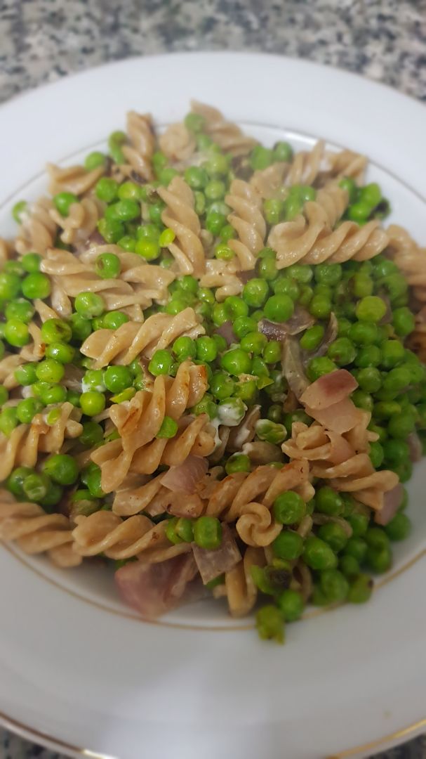 Espirales con guisantes 🍝🍴🥄 Espirales con guisantes 🍝🍴🥄