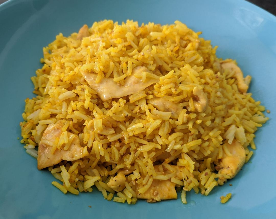 Pollo con arroz al curry Pollo con arroz al curry