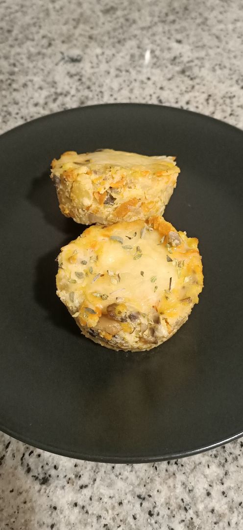 Muffins de merluza con verduras