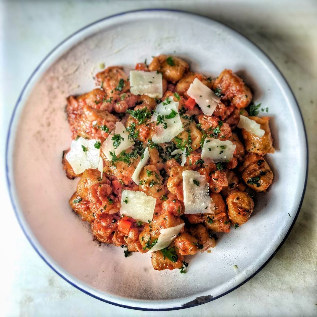 Gnocchi de calabaza y boniato