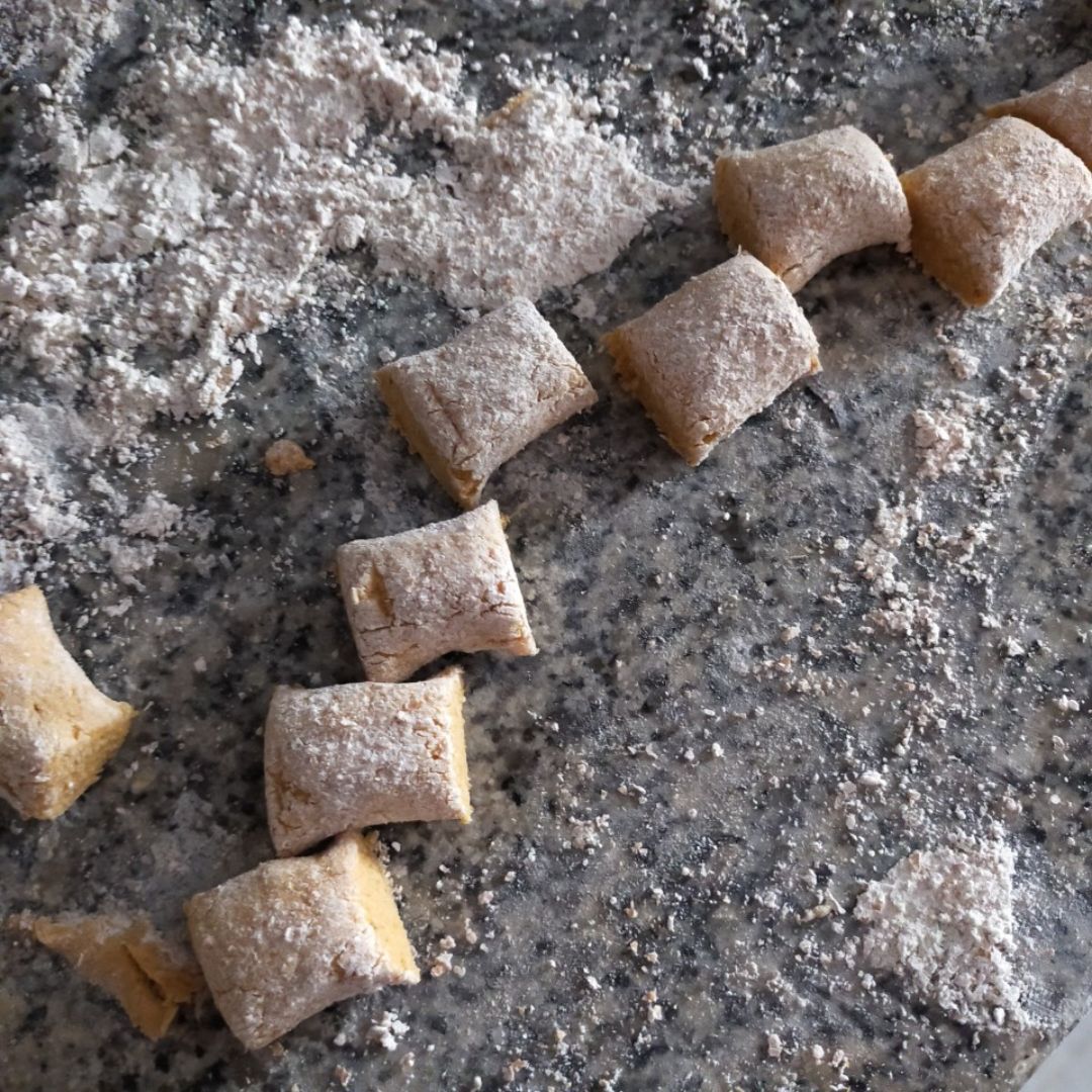 Gnocchi de calabaza y boniato Paso 4 Gnocchi de calabaza y boniato Paso 4