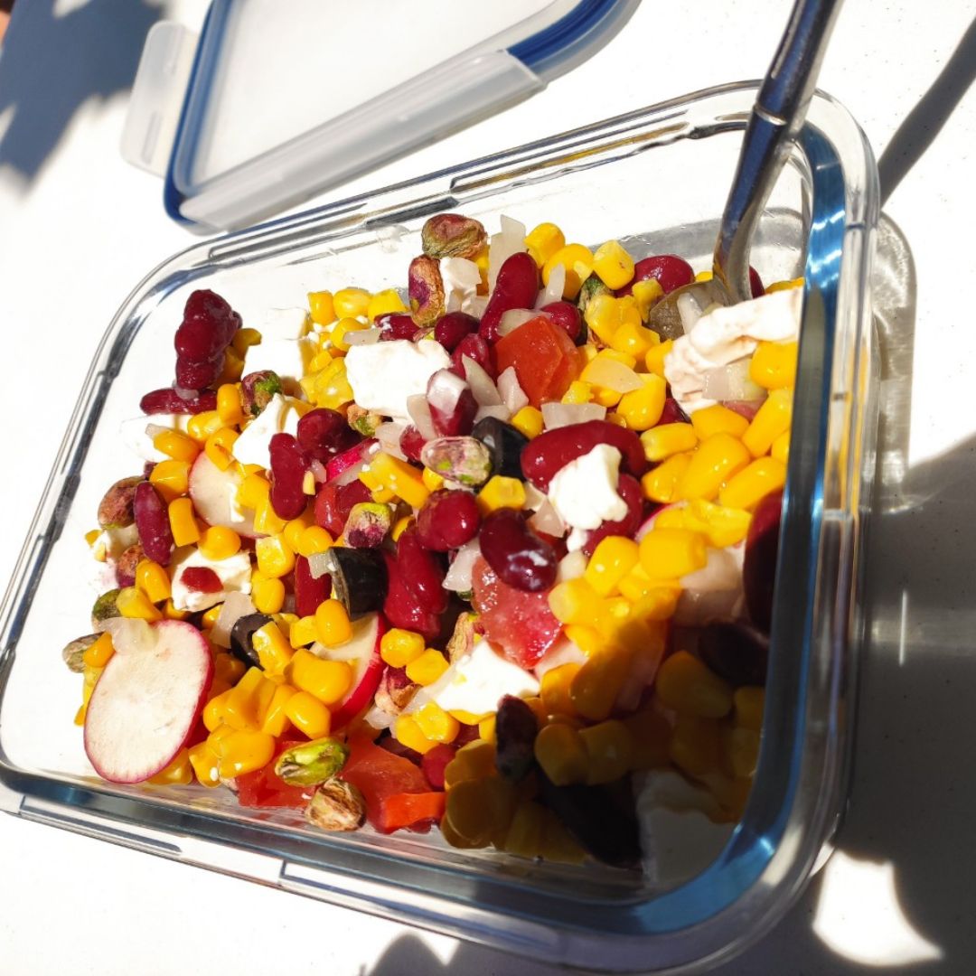 Ensalada de verano de alubias rojas Ensalada de verano de alubias rojas