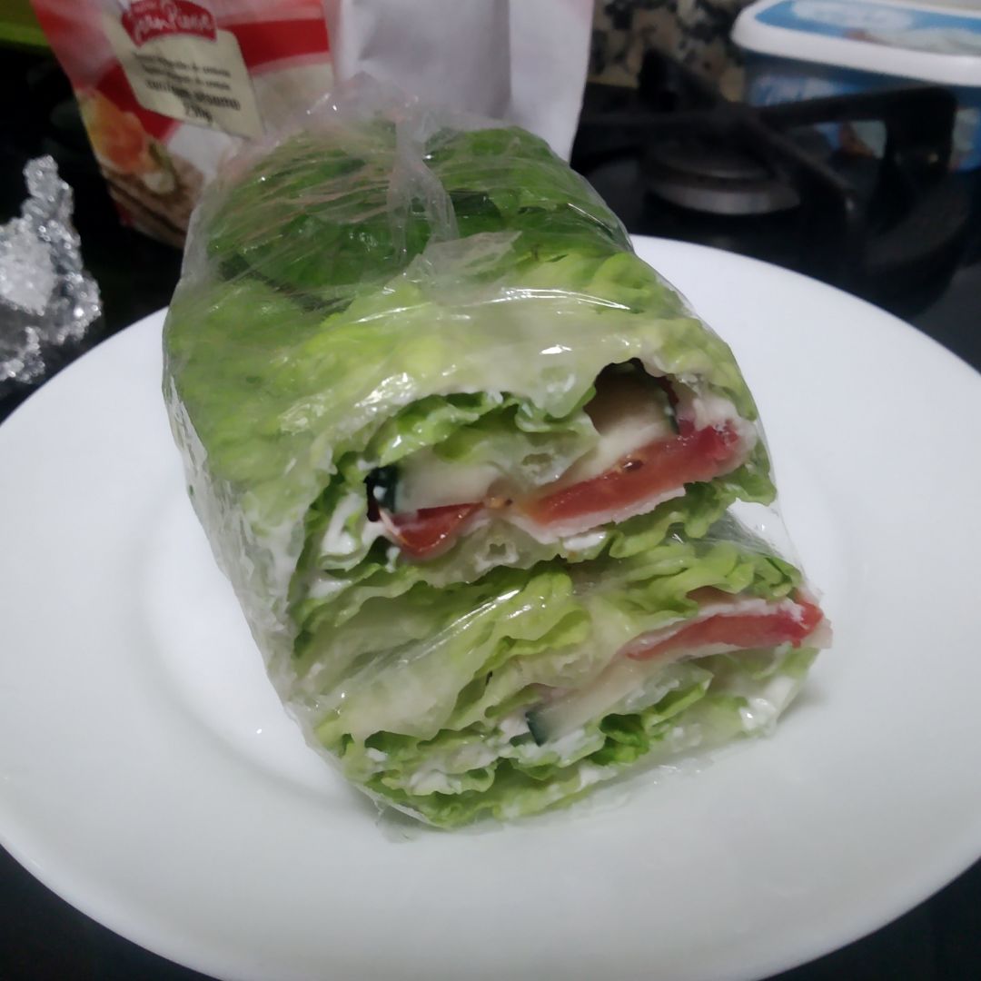 Wrap vegetal con lechuga Wrap vegetal con lechuga