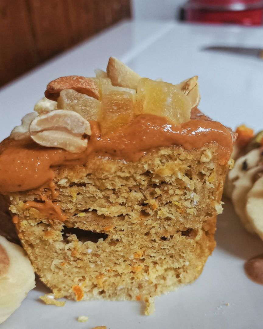 Cupcake de naranja 🍊 y caqui 🧡 (en microondas) Cupcake de naranja 🍊 y caqui 🧡 (en microondas)