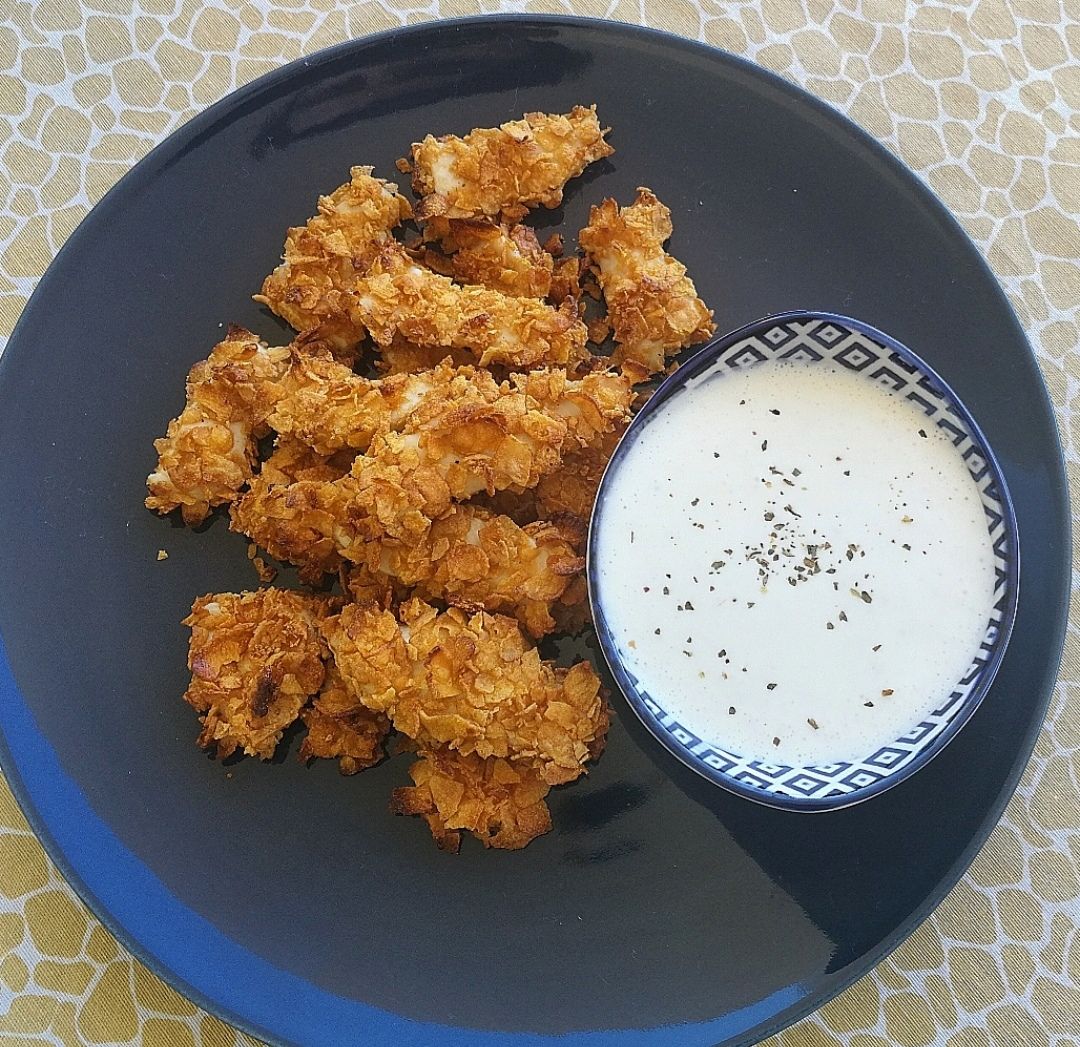 Fingers de pollo con copos de maíz 🌽 Fingers de pollo con copos de maíz 🌽