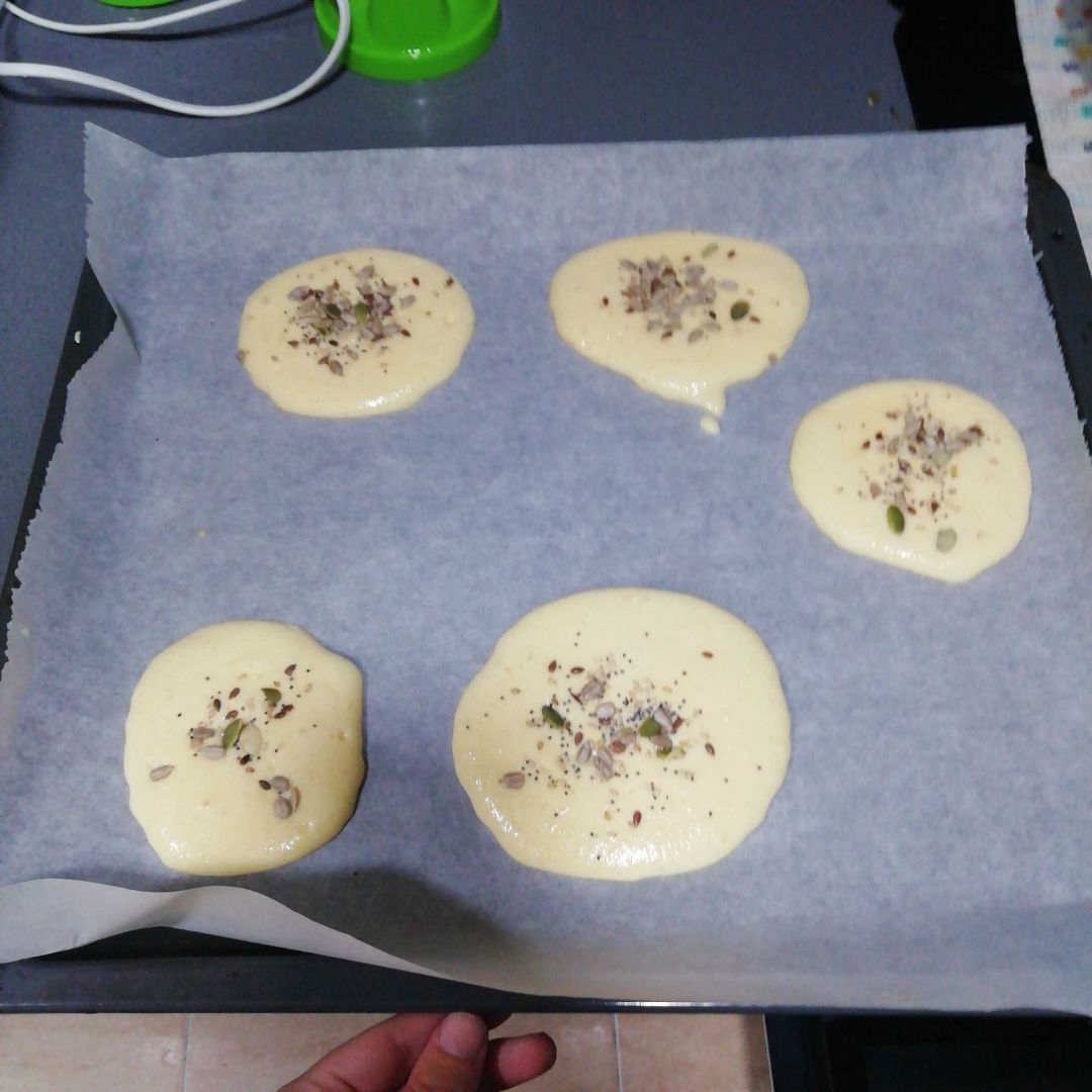 Tortitas de queso crema Paso 2 Tortitas de queso crema Paso 2