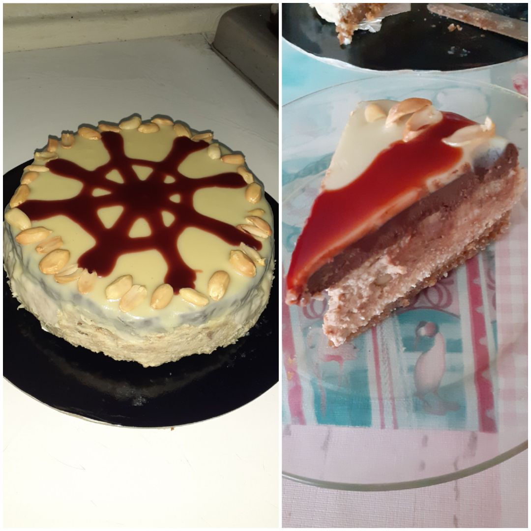 Tarta Snickers fresquita Tarta Snickers fresquita