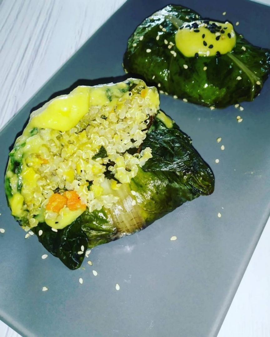 Rollitos de acelga y quinoa Rollitos de acelga y quinoa