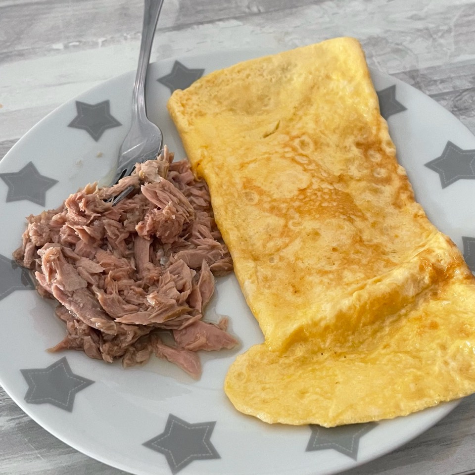 Tortilla con atún 